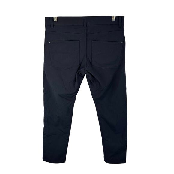 Western Rise At Pant Performance Chinos Navy Blue Size 31x32/34 - Picture 2 of 12